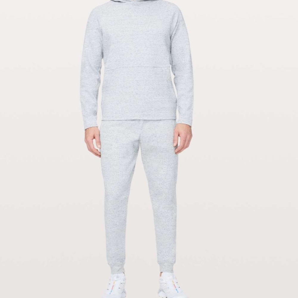 Lululemon Athletica At Ease Heather Gray Hoodie and Jogger Set - Small - Picture 2 of 4